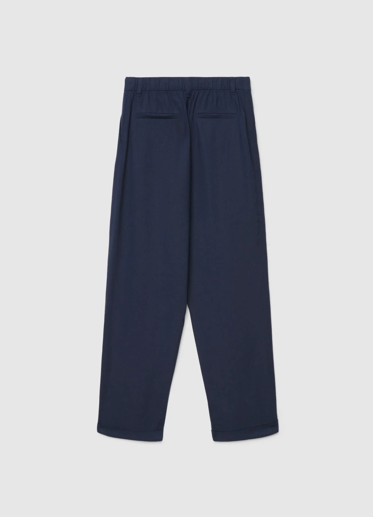 Pantaloni con pince in misto lino - Image 5