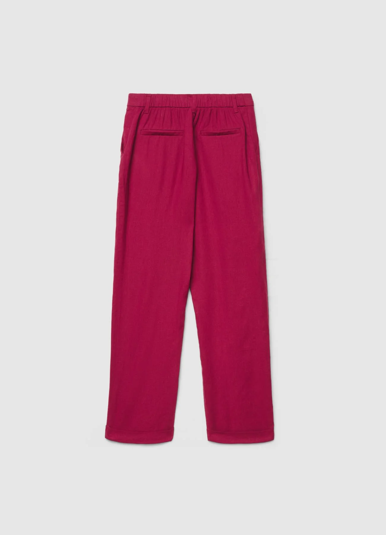 Pantaloni con pince in misto lino - Image 5
