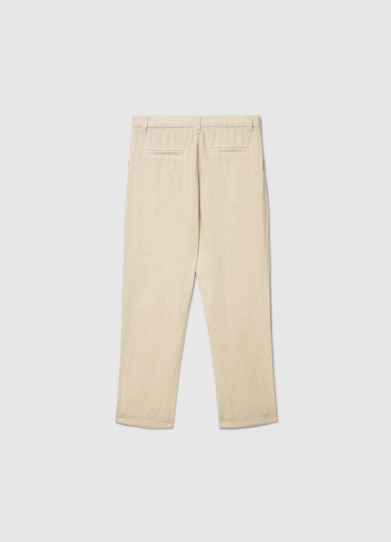 Pantaloni con pince in misto lino - Image 5