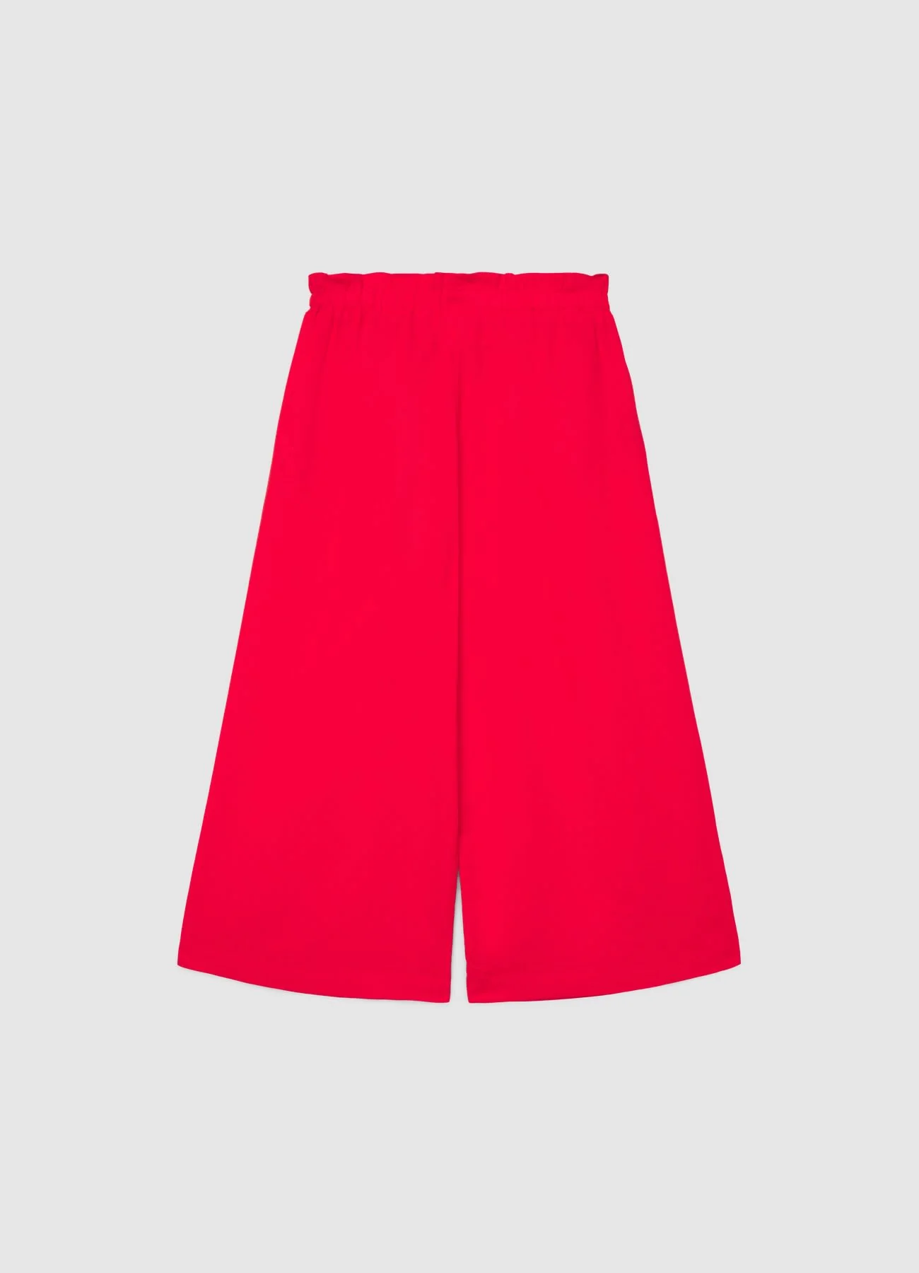 Pantaloni crop wide leg con coulisse