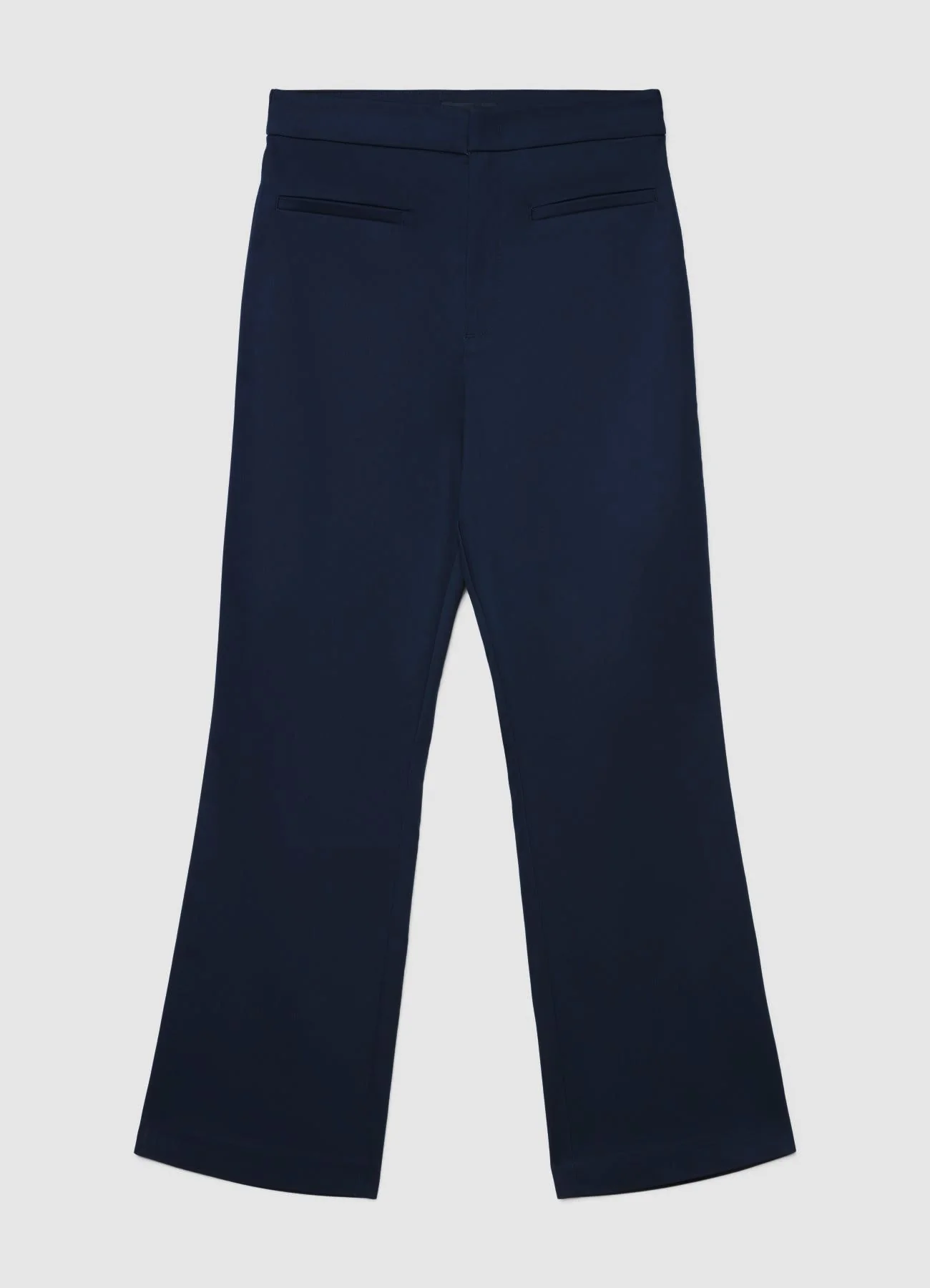 Pantaloni cropped flare tinta unita - Image 6