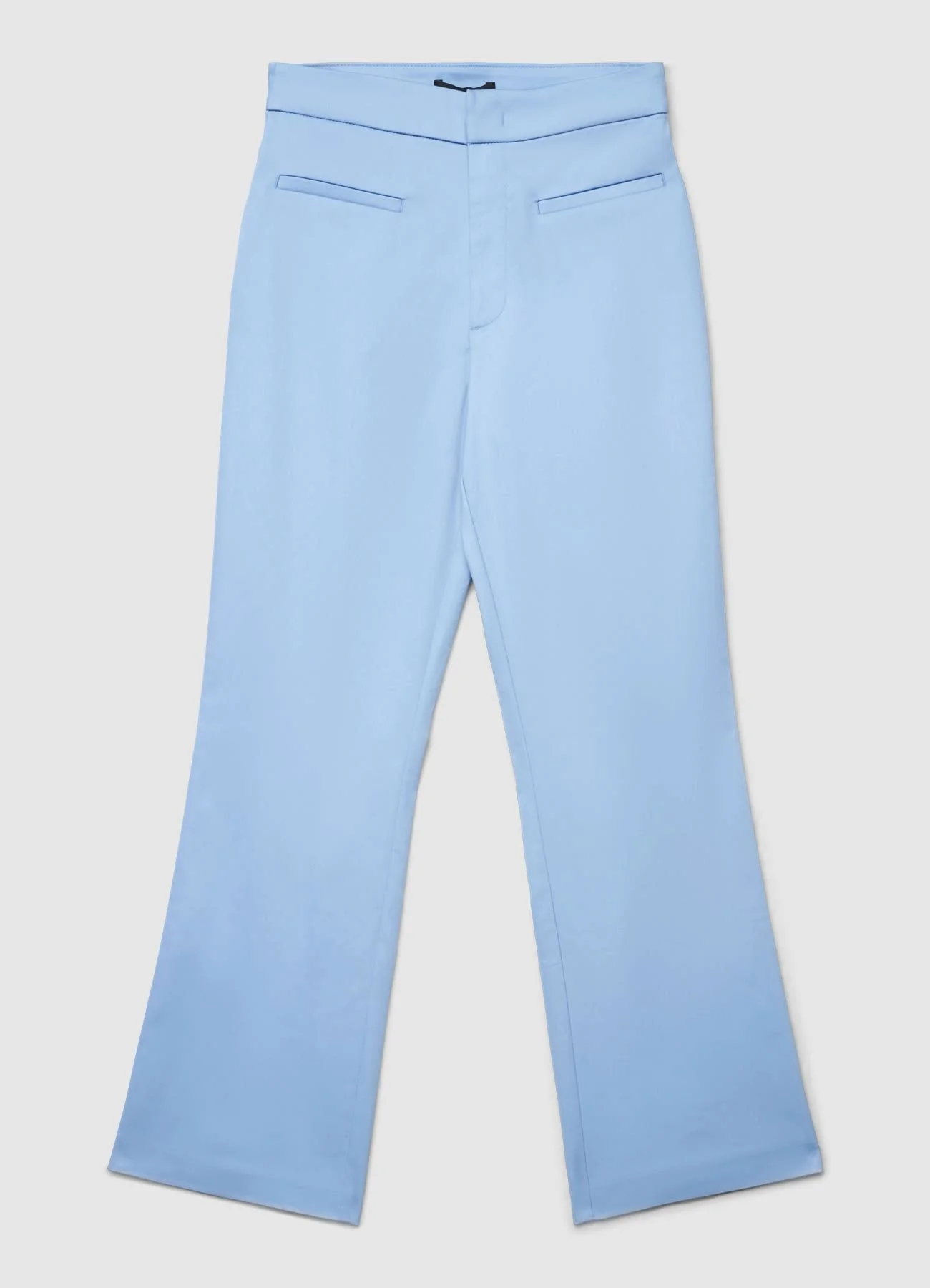 Pantaloni cropped flare tinta unita - Image 4