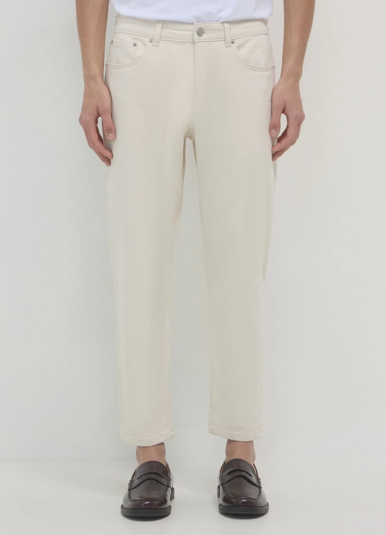 Pantaloni cropped in cotone - Image 3