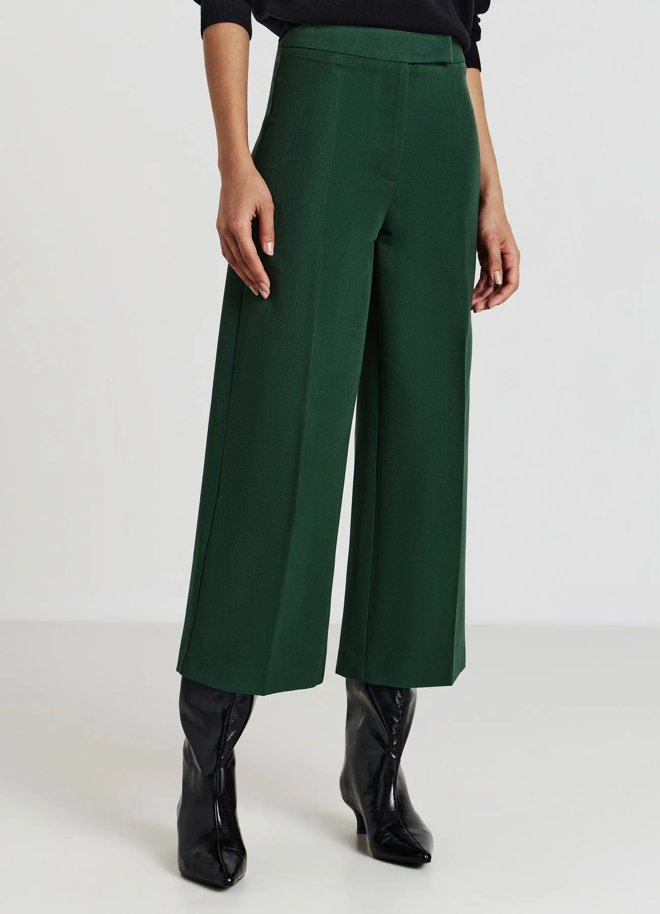 Pantaloni culotte a vita alta