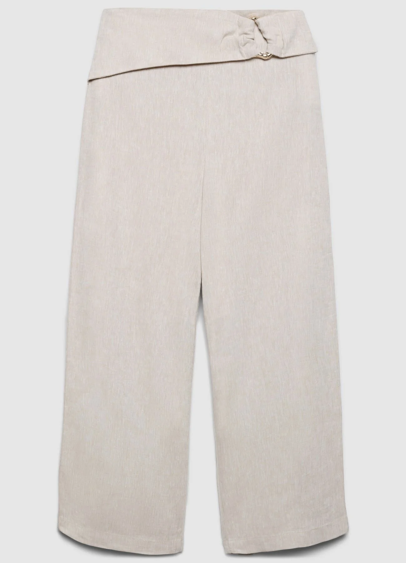 Pantaloni culotte con fibbia in lino - Image 6