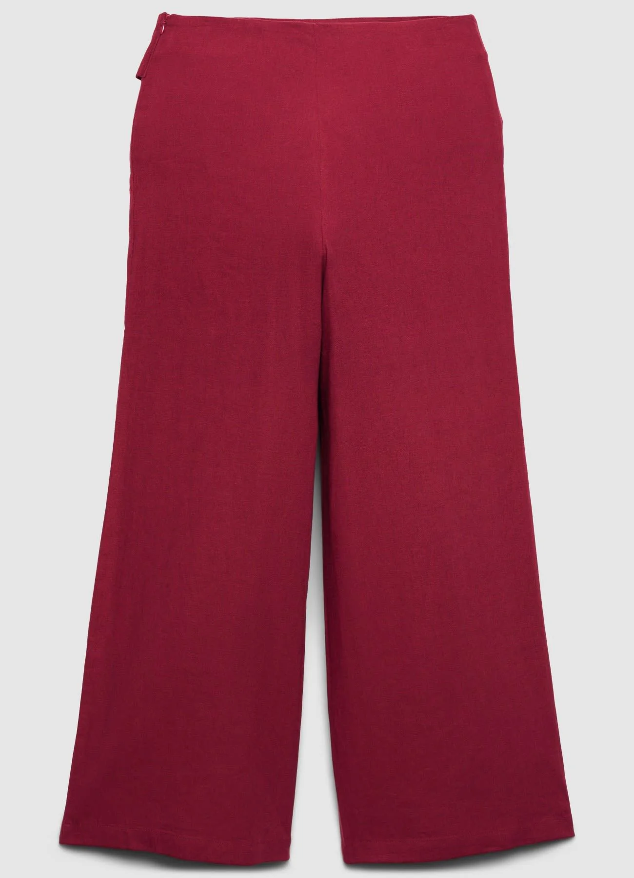Pantaloni culotte con fibbia in lino - Image 6