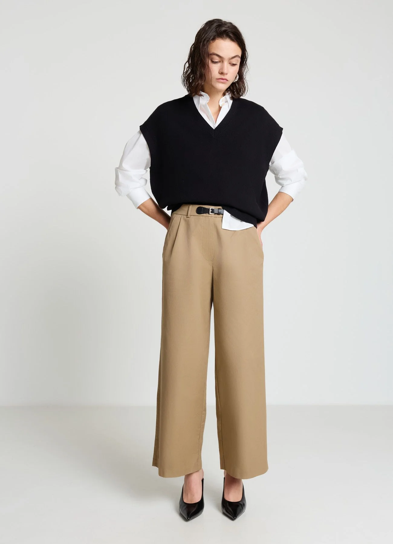 Pantaloni culotte con fibbia - Image 2