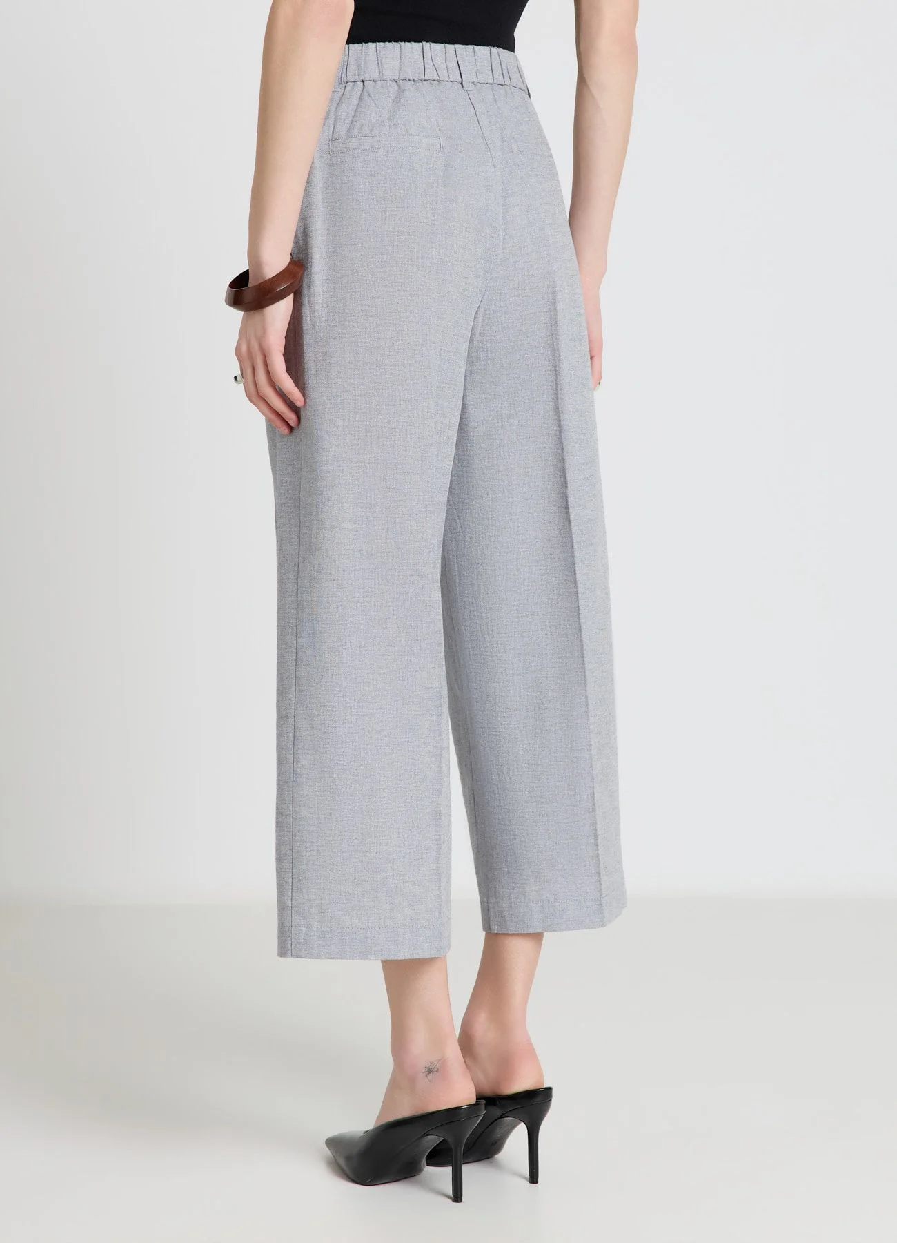 Pantaloni culotte con pinces - Image 2