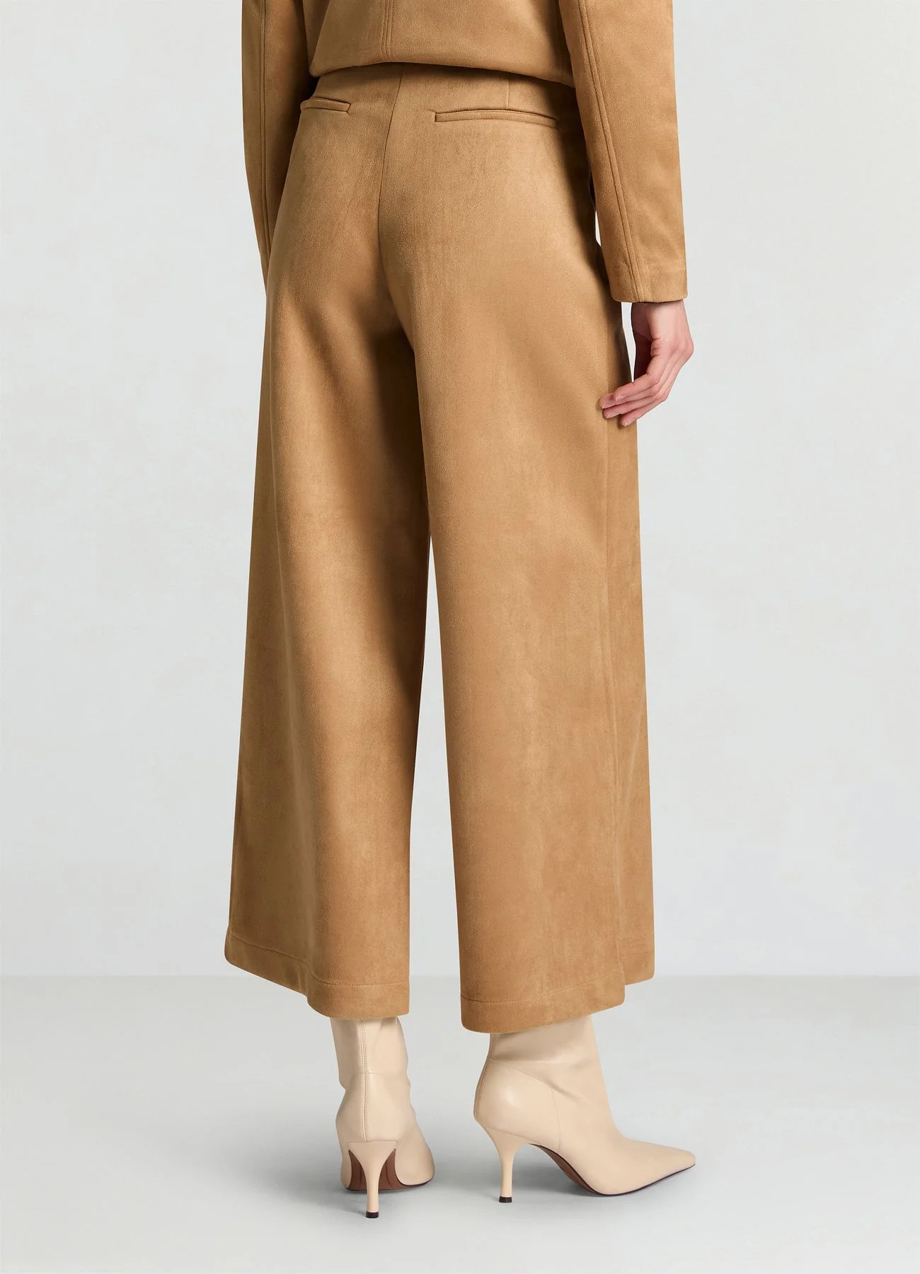 Pantaloni culotte effetto scamosciato - Image 3