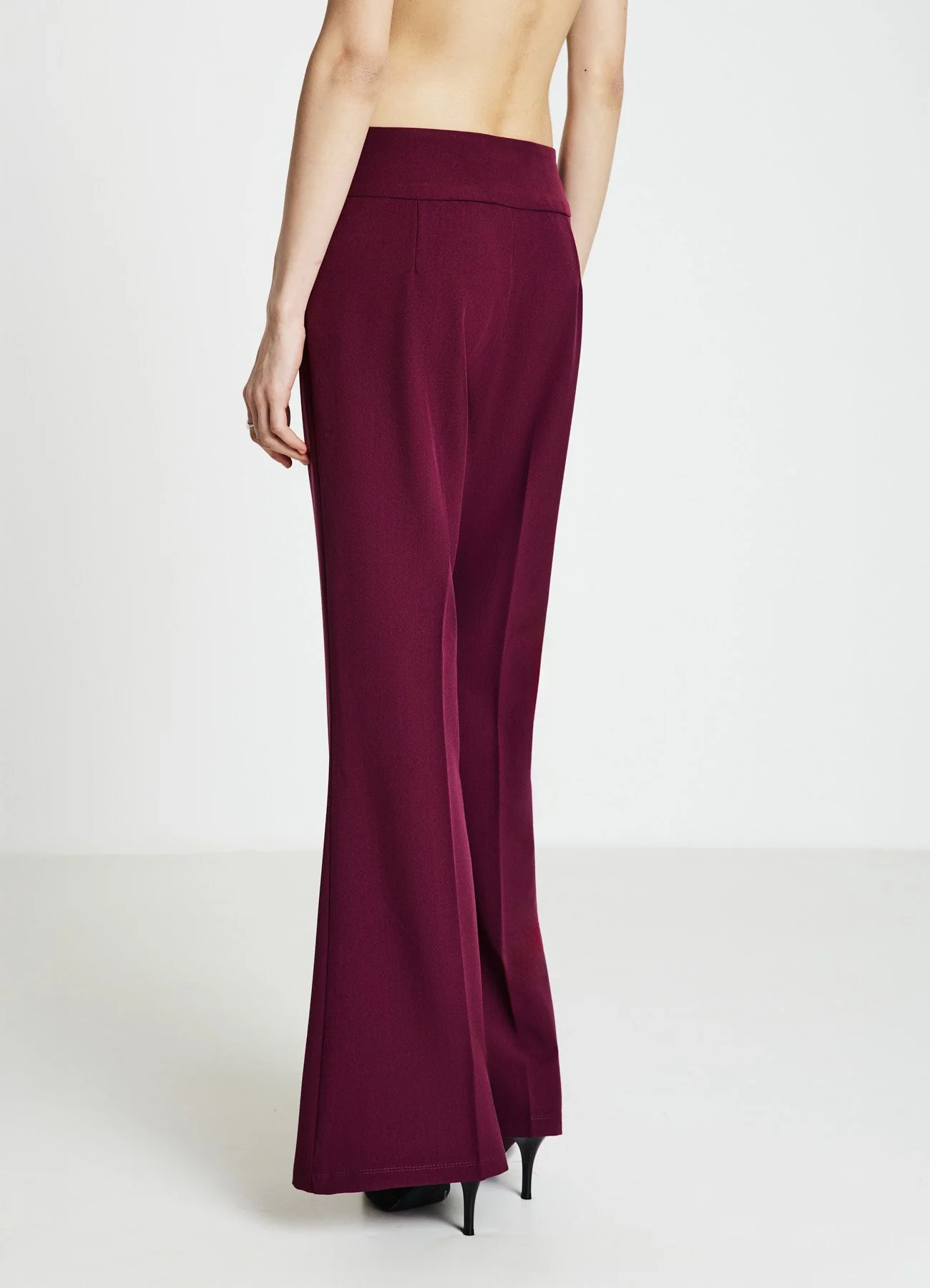 Pantaloni flare a vita alta - Image 2