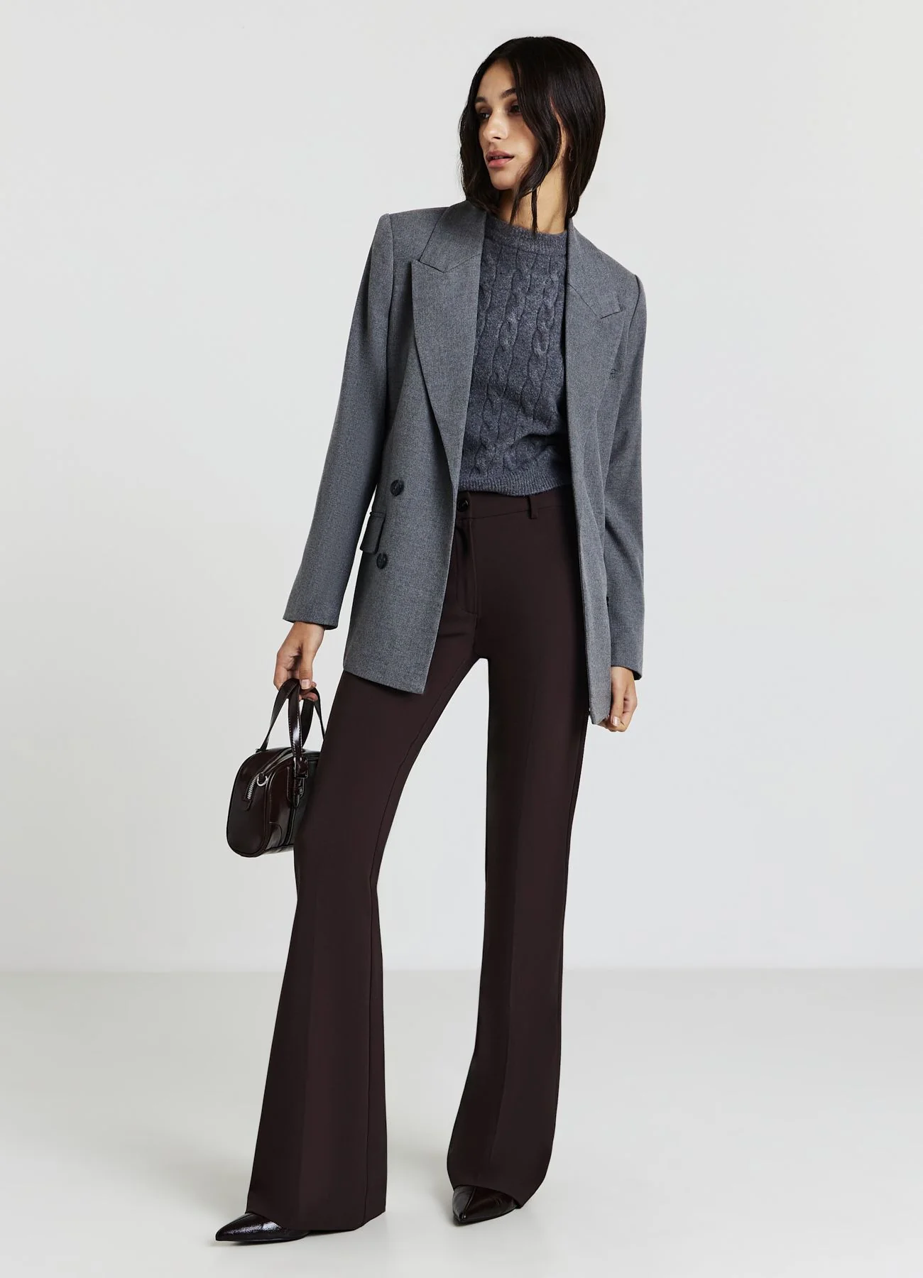 Pantaloni flare stretch - Image 2