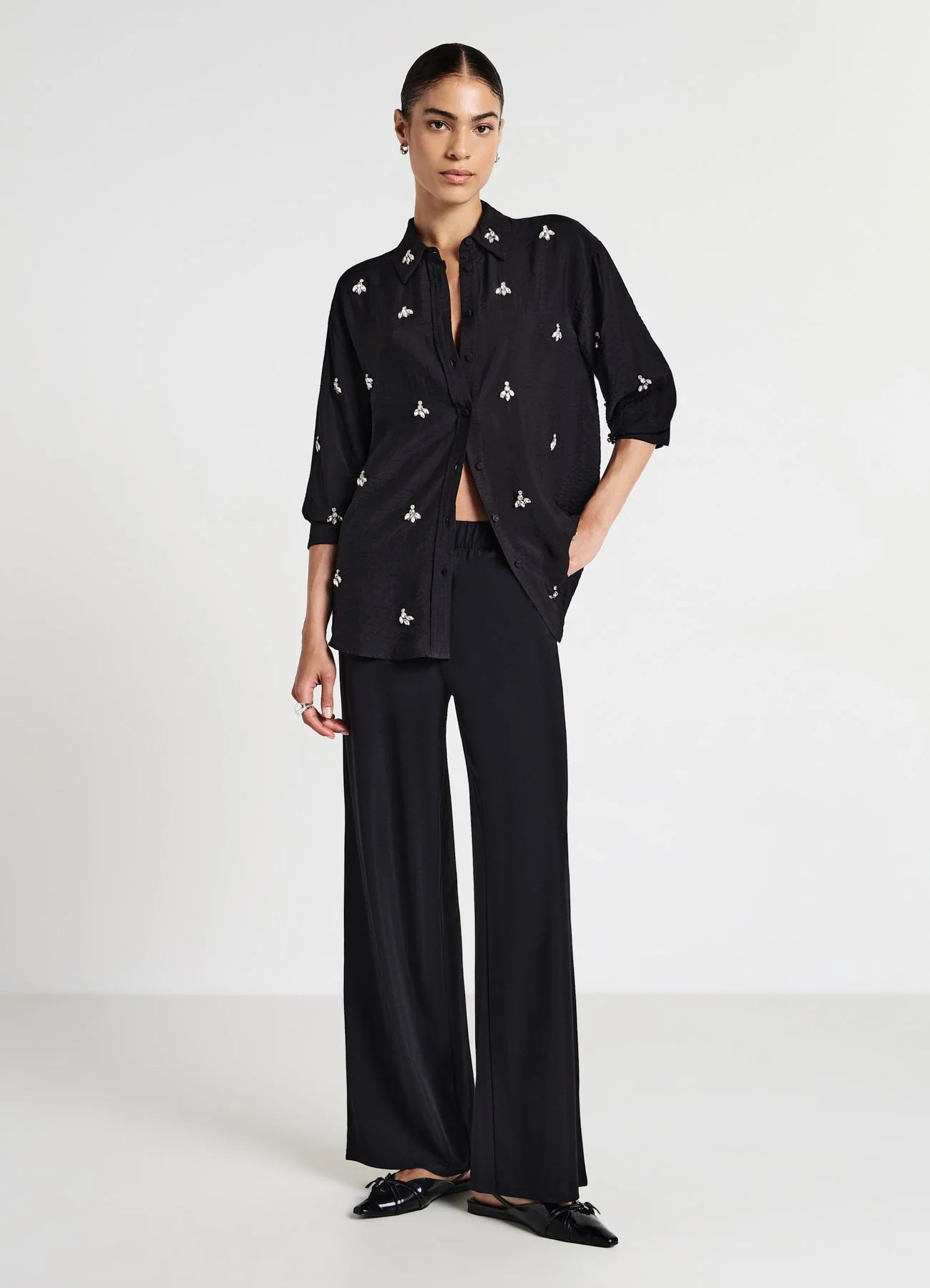 Pantaloni ginnici wide leg - Image 2