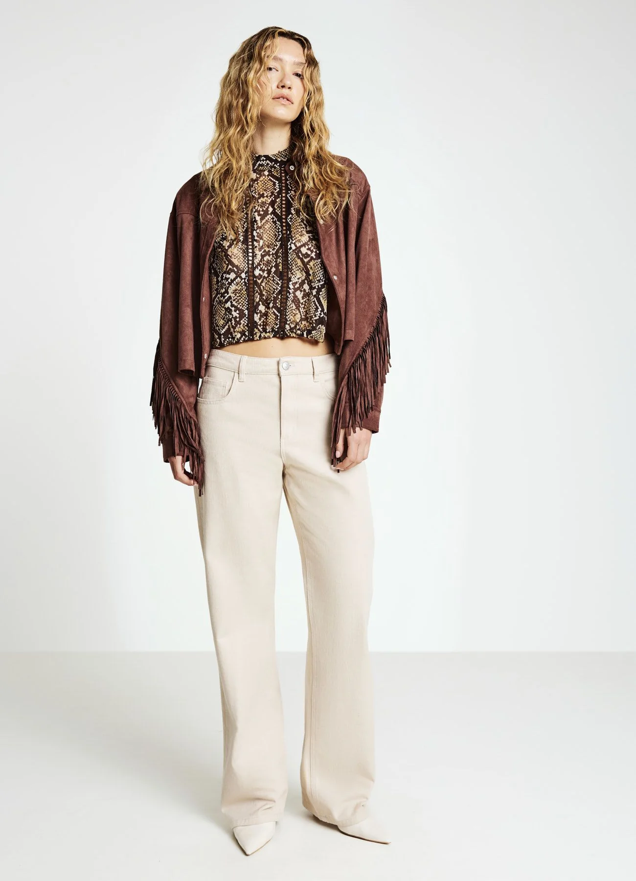 Pantaloni in cotone twill