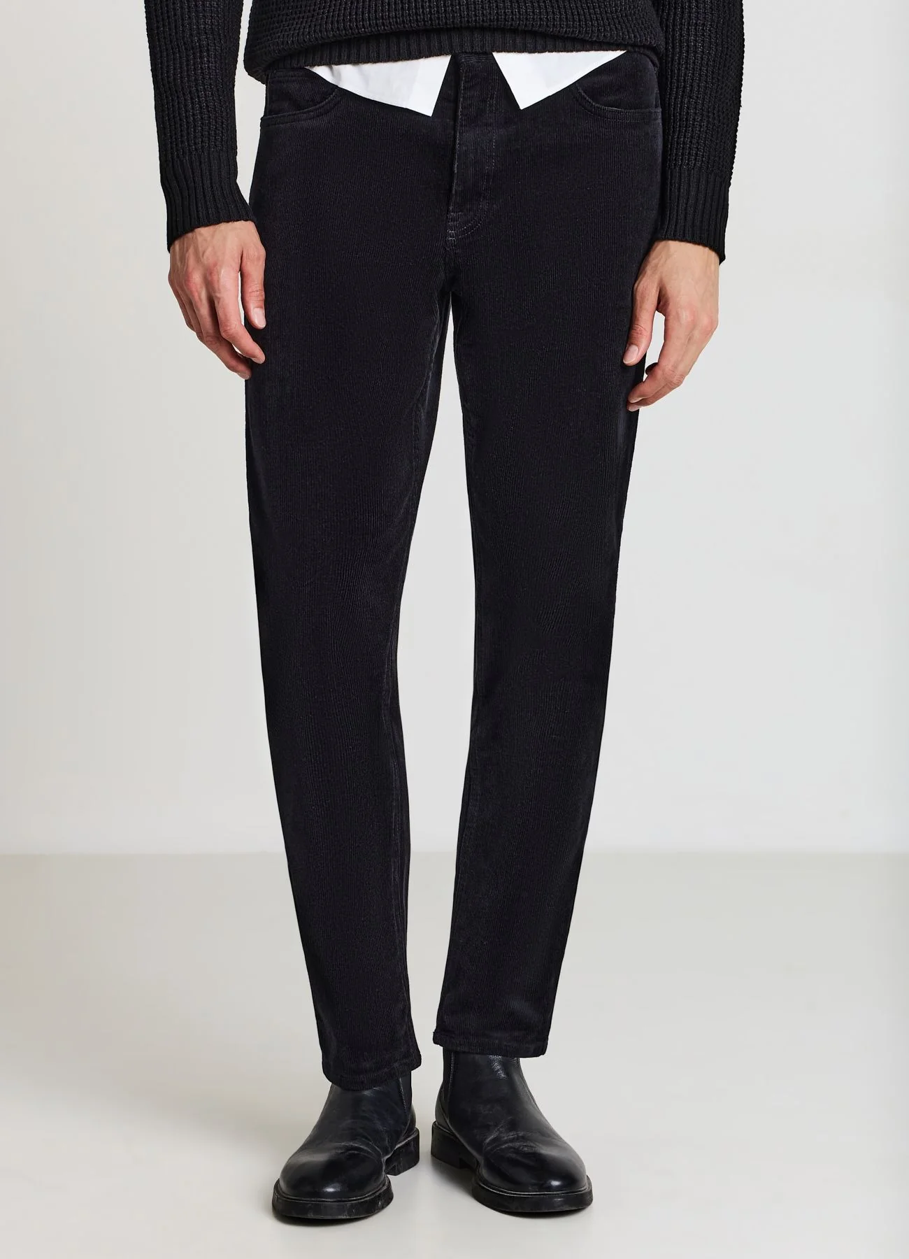 Pantaloni in effetto velluto a coste