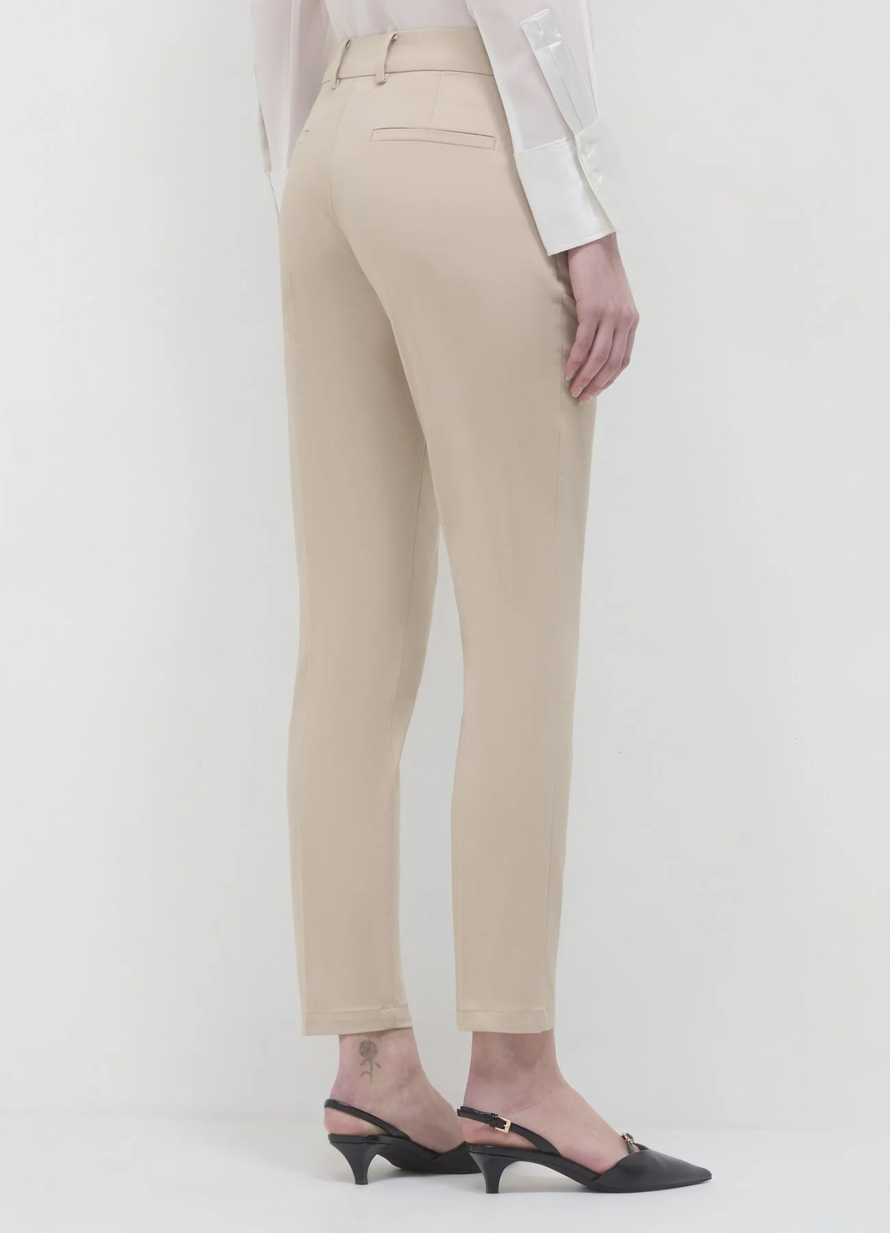 Pantaloni in rasatello di cotone - Image 4