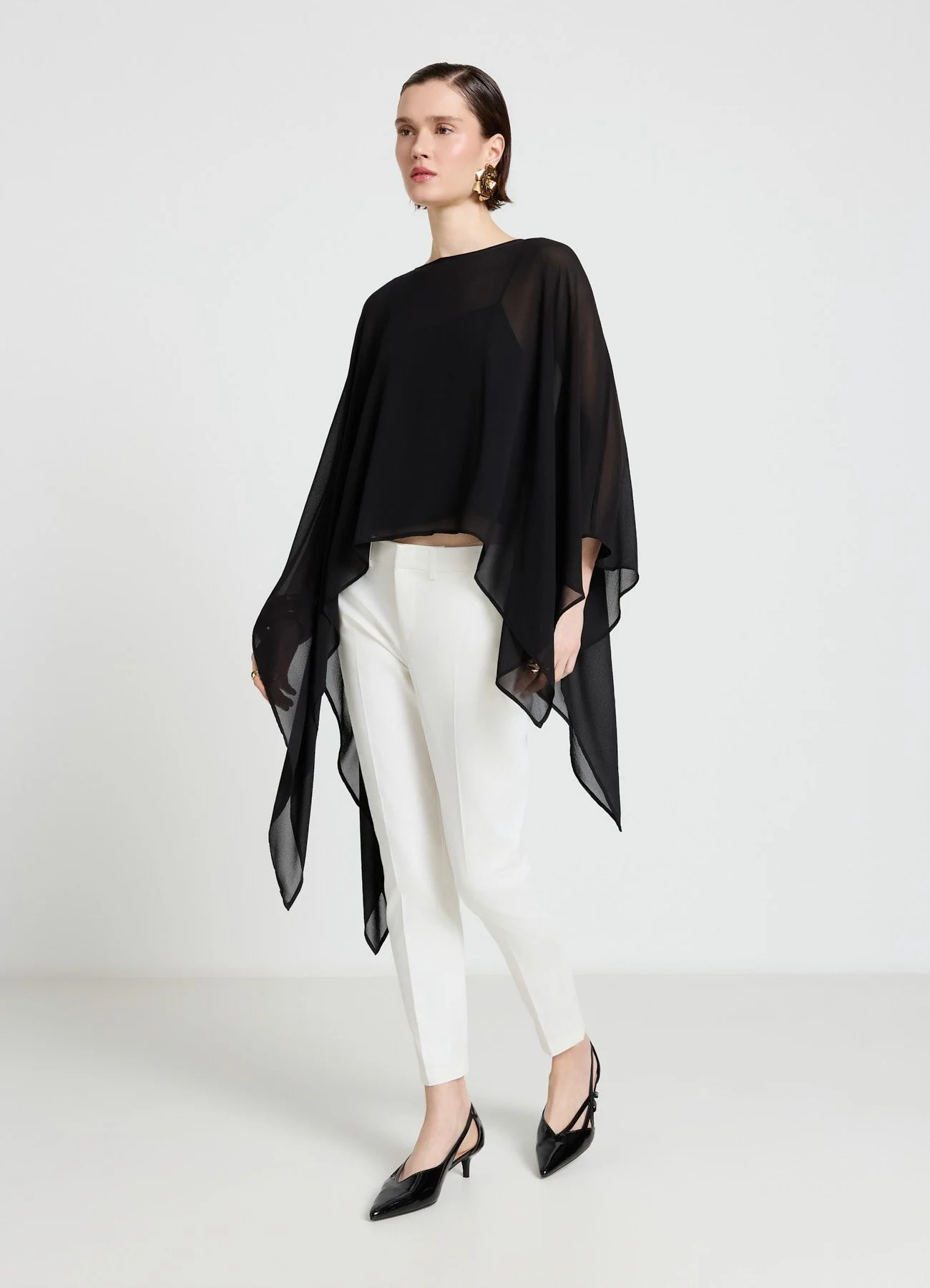 Pantaloni in rasatello di cotone