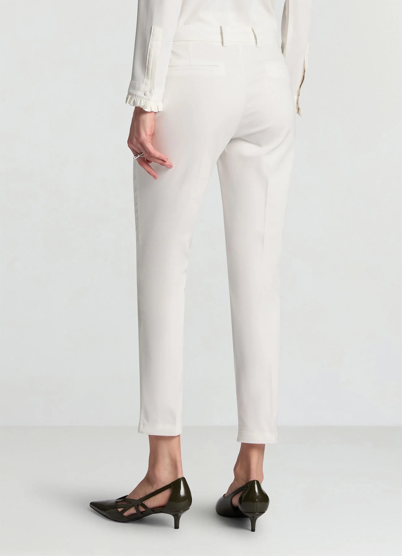 Pantaloni in rasatello di cotone - Image 3