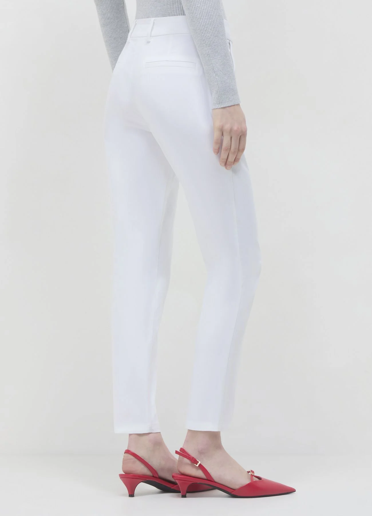 Pantaloni in rasatello di cotone - Image 3