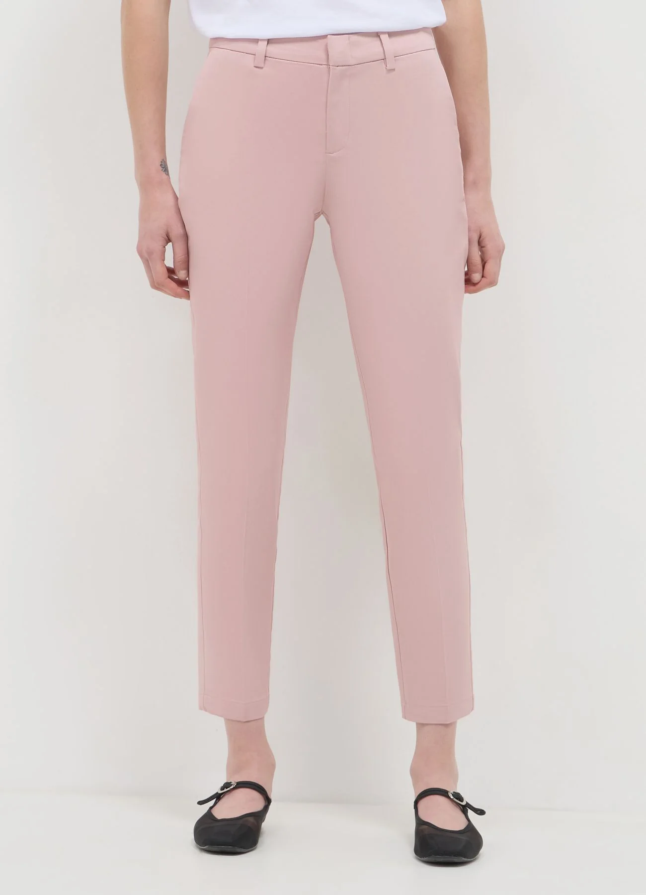 Pantaloni in rasatello di cotone