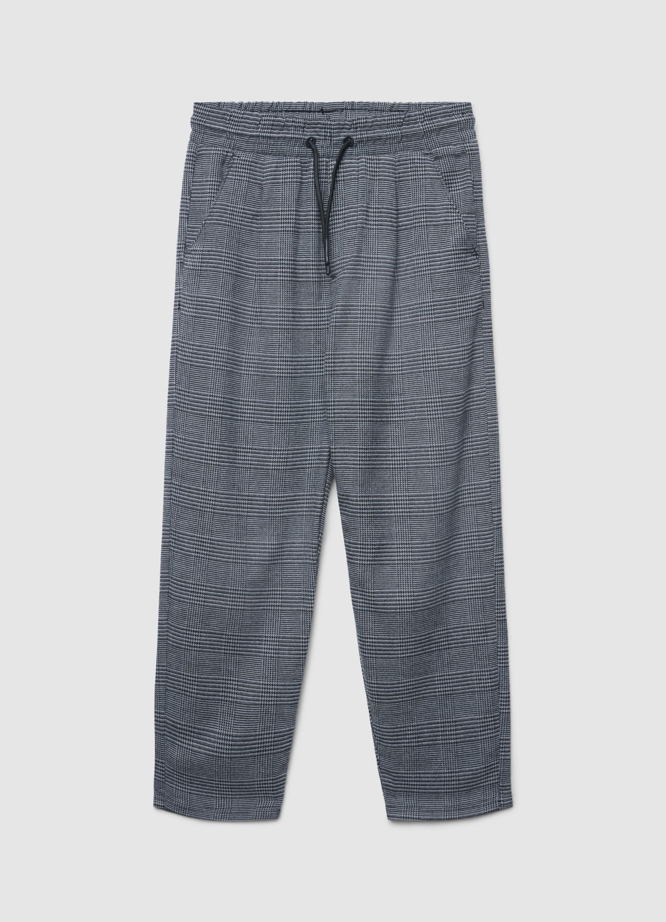 Pantaloni jogger a quadri con coulisse - Image 2