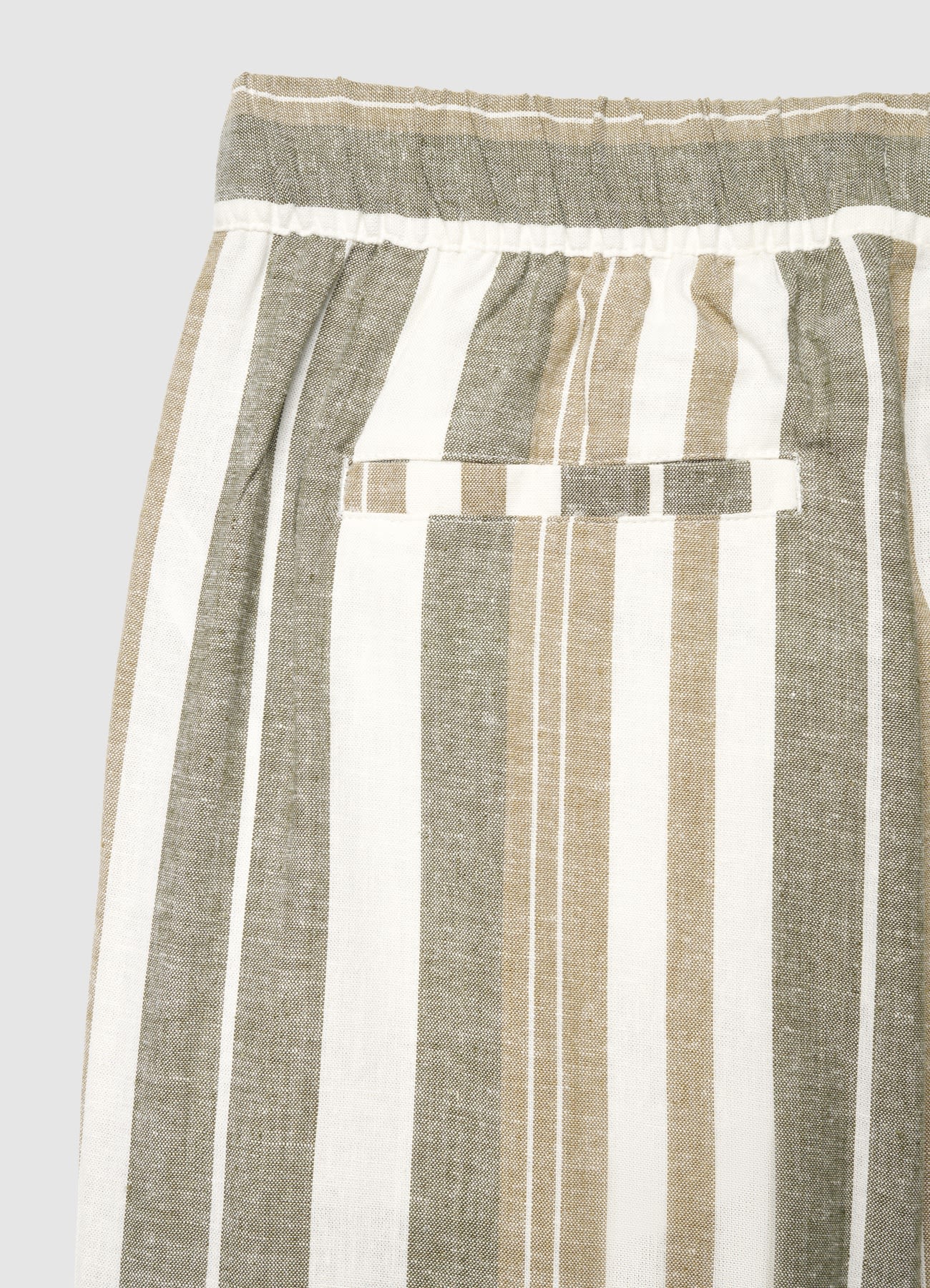 Pantaloni jogger a righe misto lino - Image 4