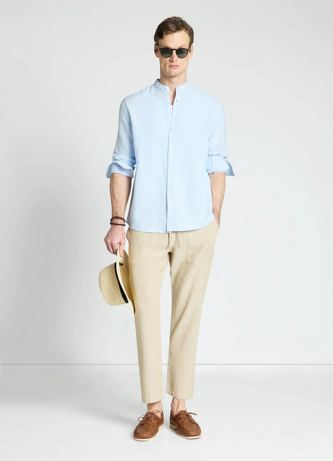 Pantaloni jogger con coulisse e tasche applicate
