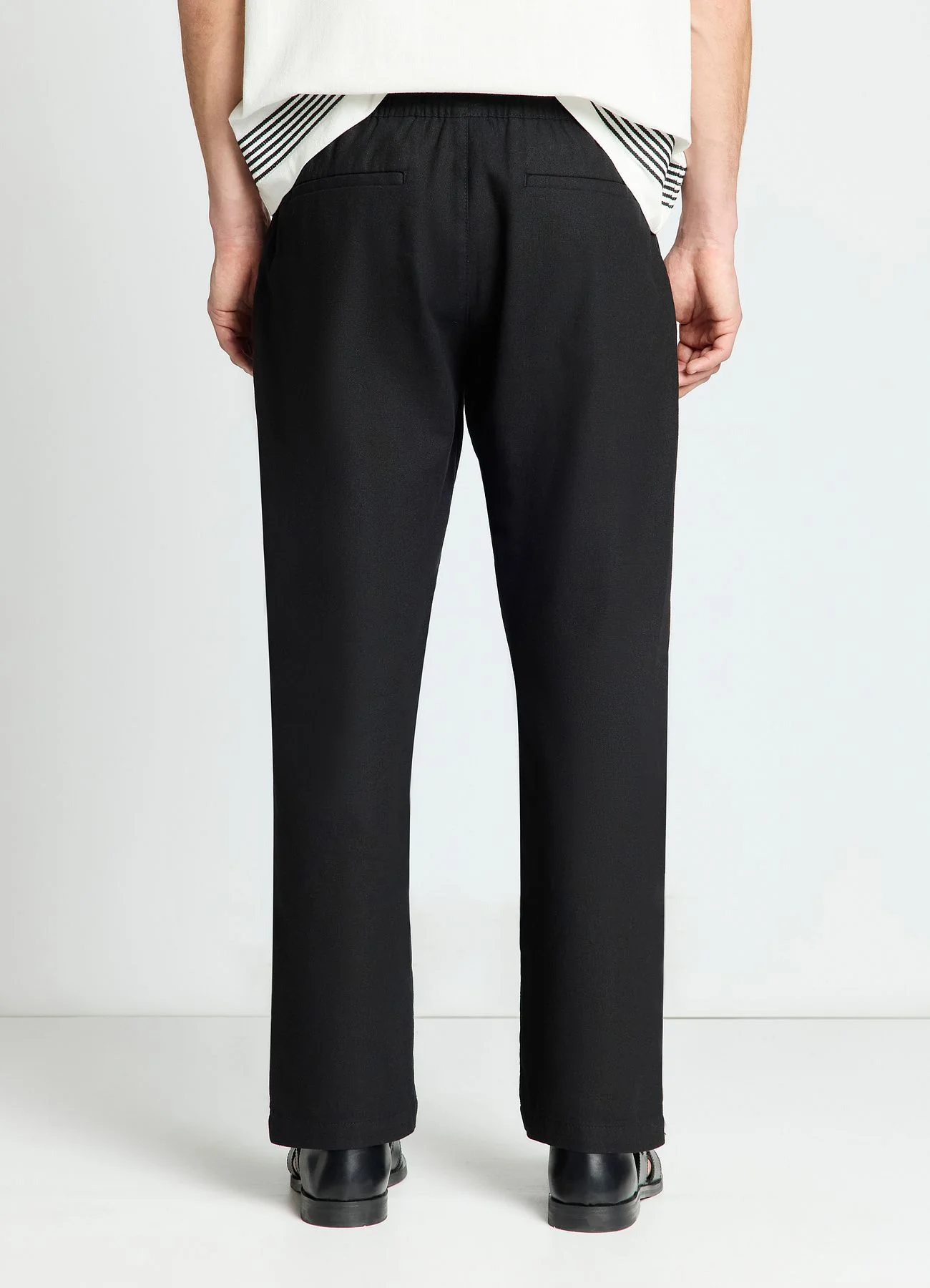 Pantaloni jogger in misto lino