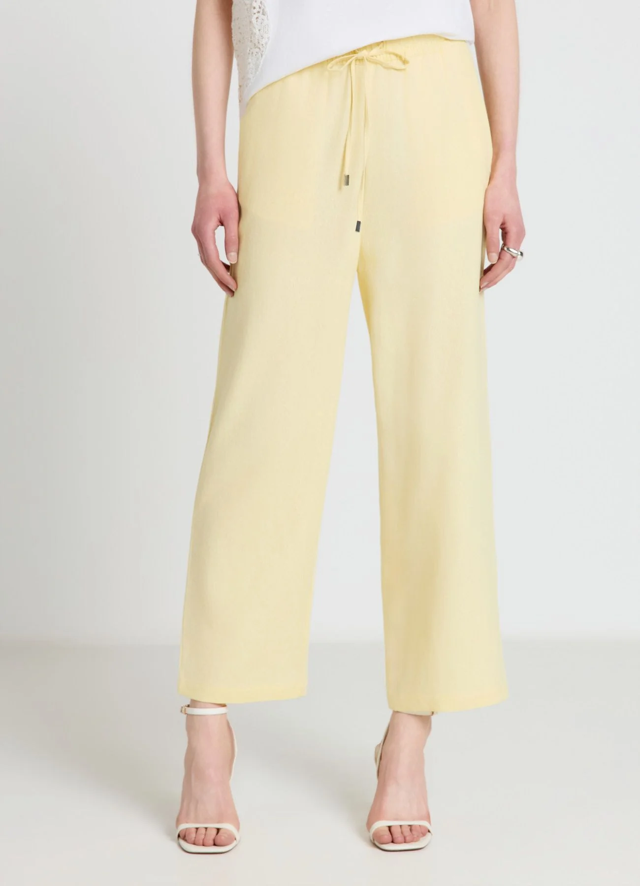Pantaloni jogger misto lino - Image 3