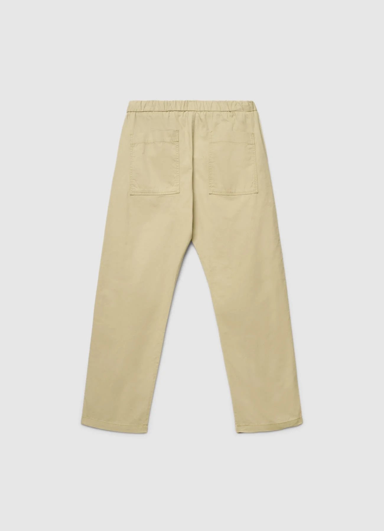 Pantaloni jogger wide leg a tinta unita con coulisse - Image 5