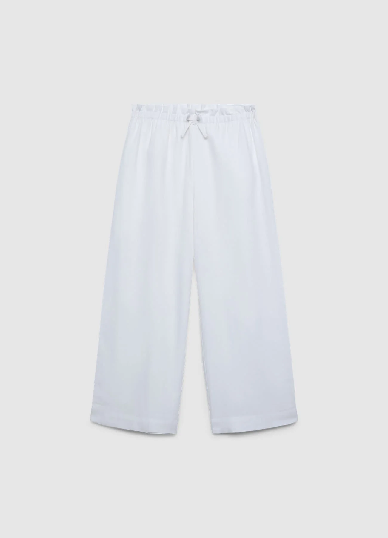 Pantaloni lunghi con vita elasticizzata e coulisse - Image 3