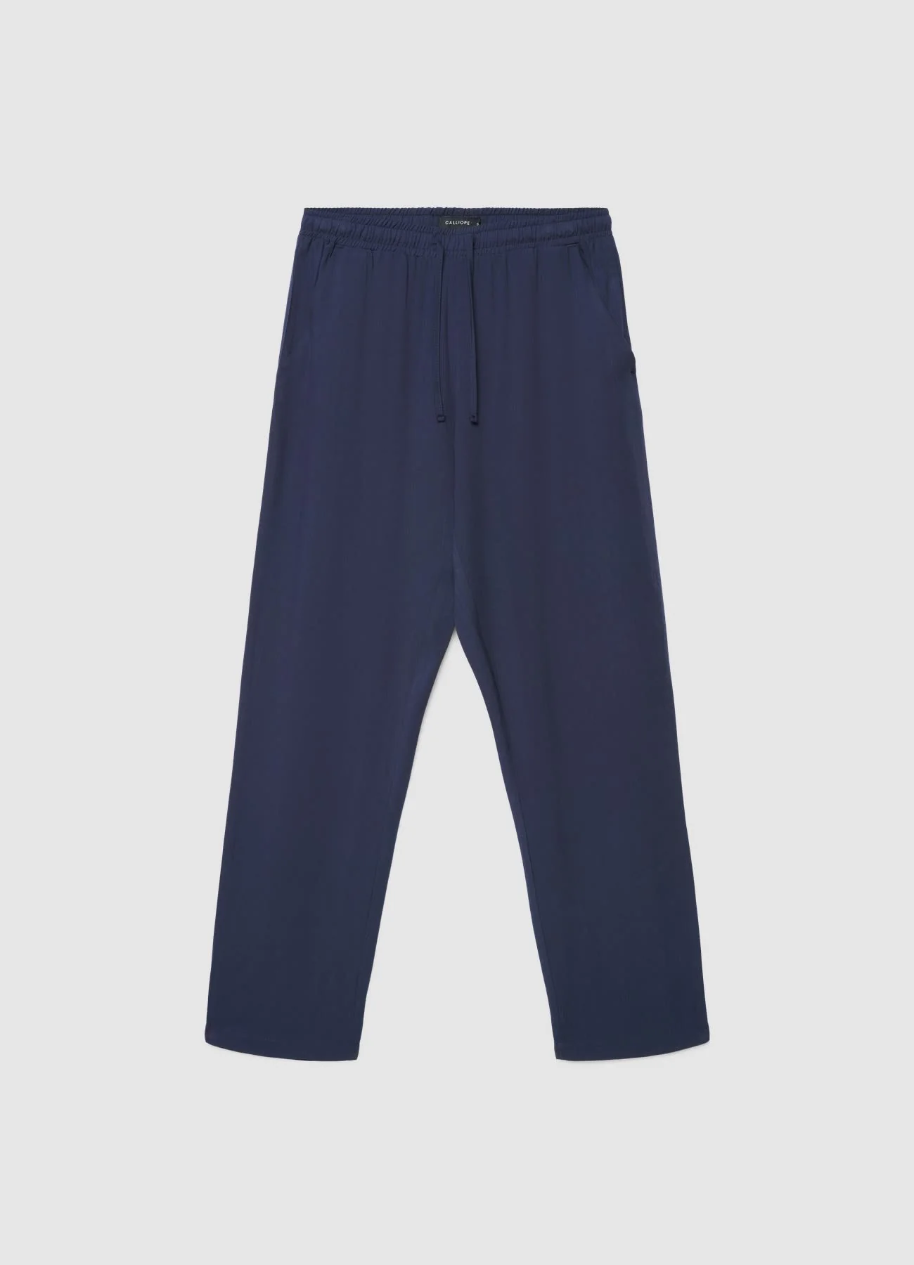 Pantaloni lunghi con vita elasticizzata e coulisse - Image 5