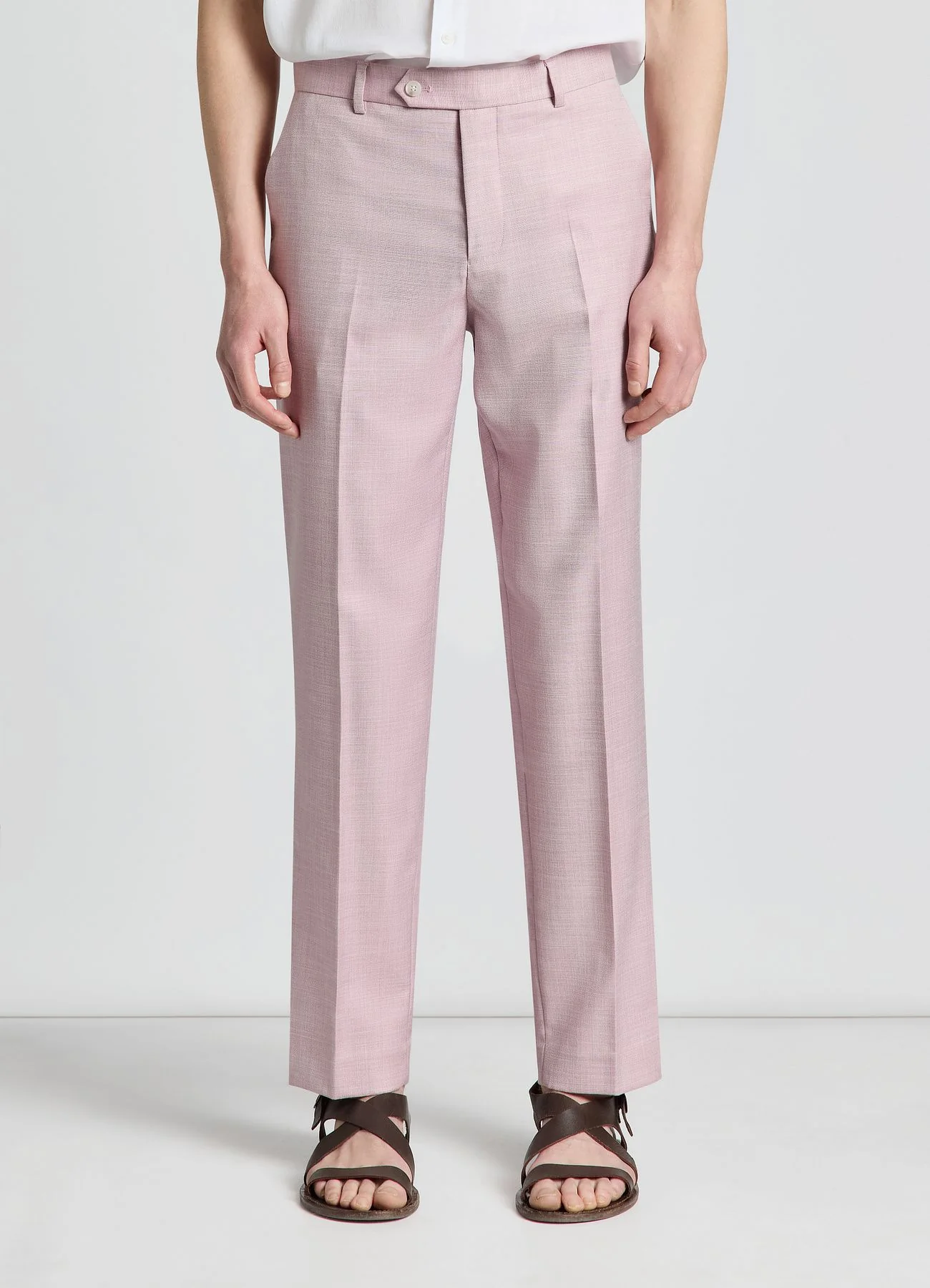 Pantaloni lunghi sartoriali a tinta unita - Image 3