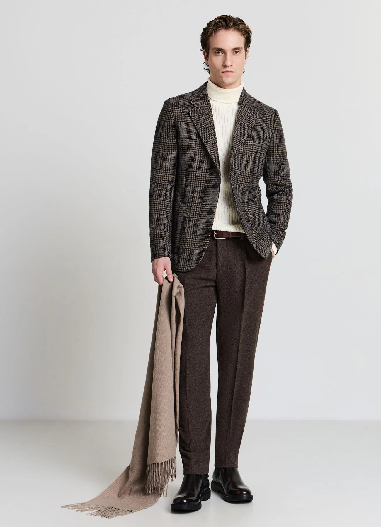 Pantaloni misto lana