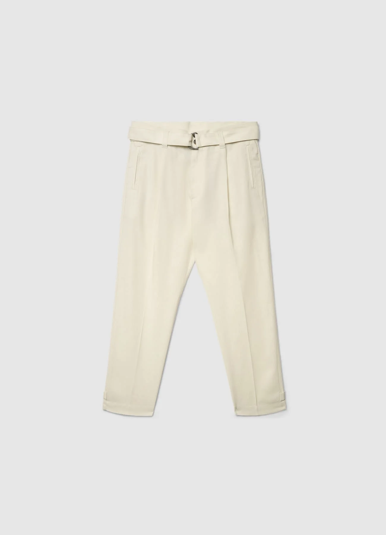 Pantaloni misto lino con fusciacca - Image 4