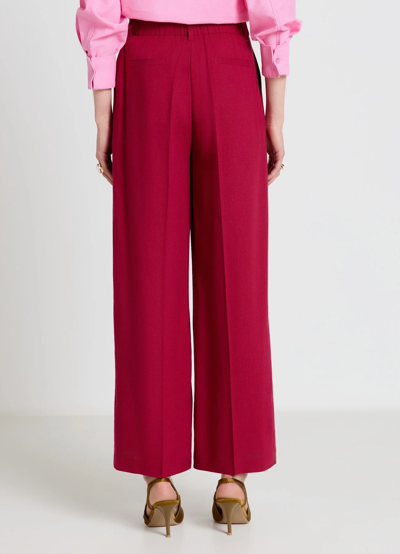 Pantaloni palazzo a vita elasticizzata - Image 2