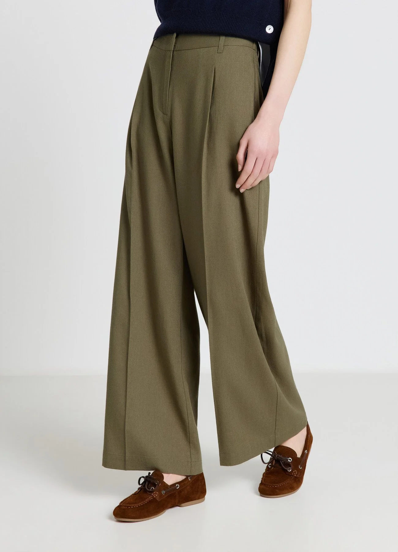 Pantaloni palazzo a vita elasticizzata - Image 2