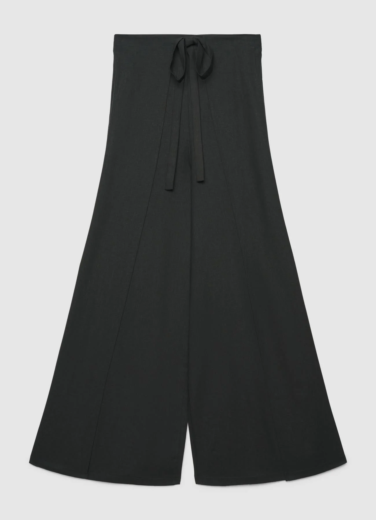 Pantaloni palazzo con cintura annodata - Image 6