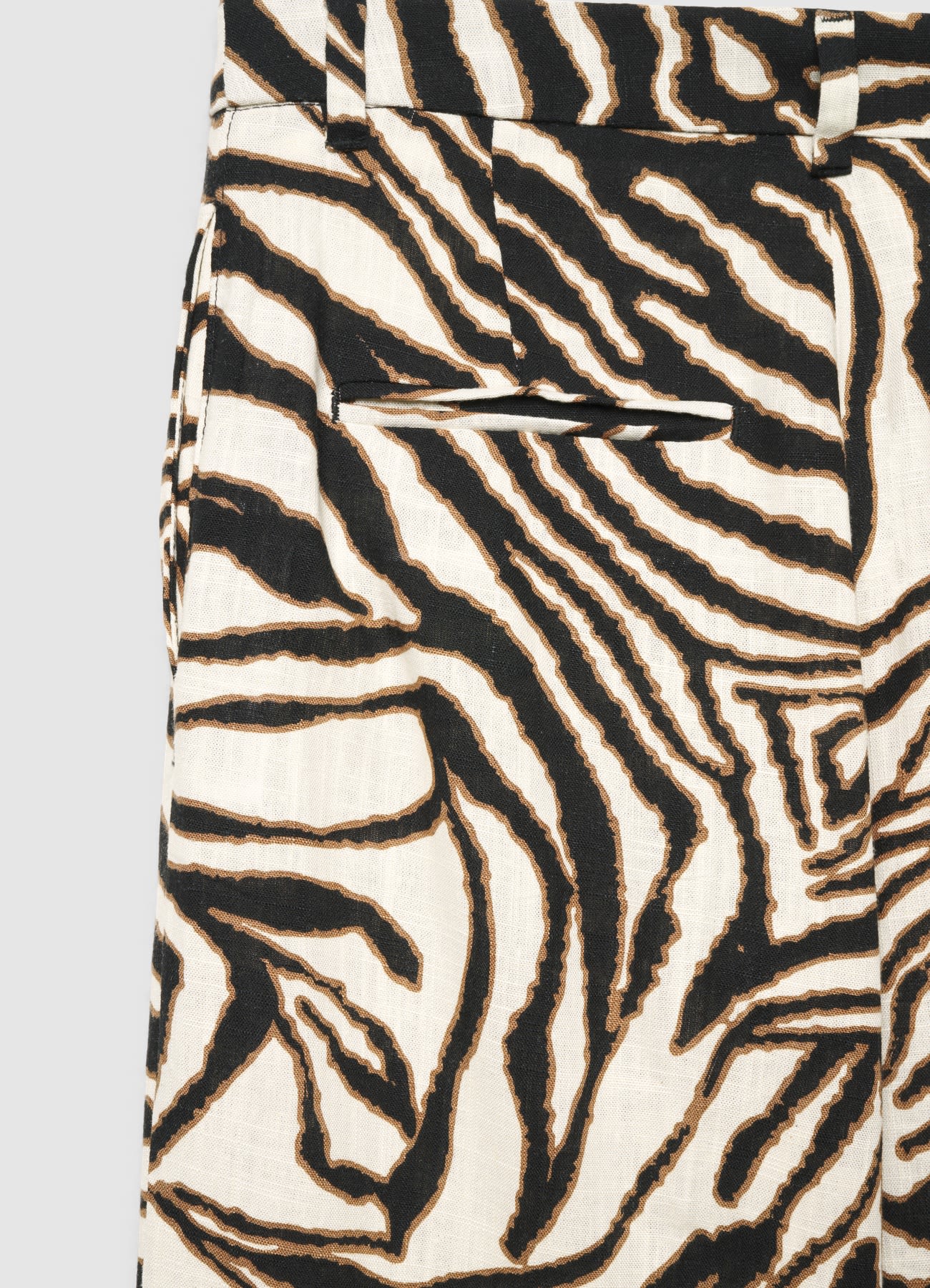 Pantaloni palazzo con fantasia zebra - Image 6