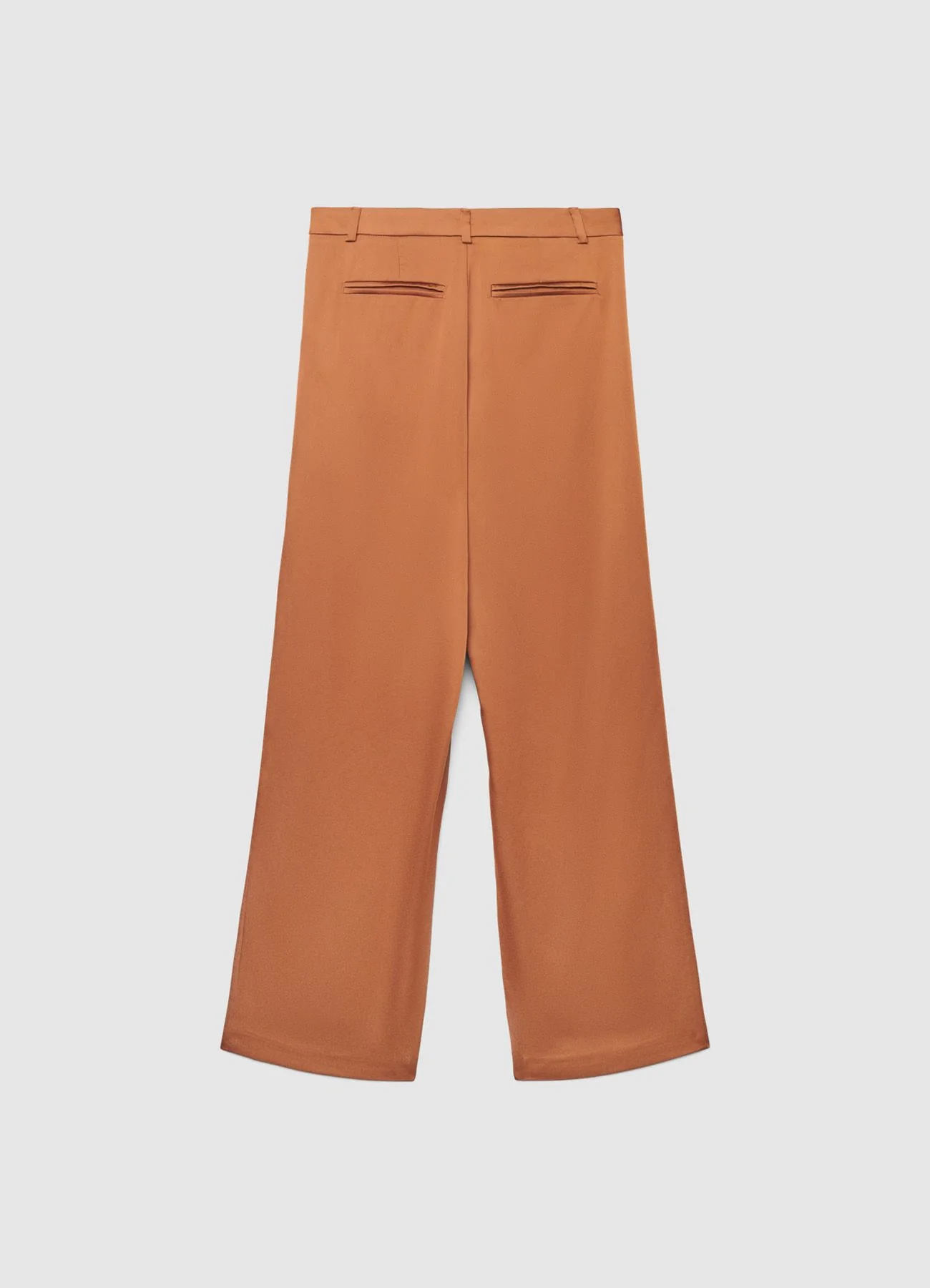 Pantaloni palazzo con piega asimmetrica