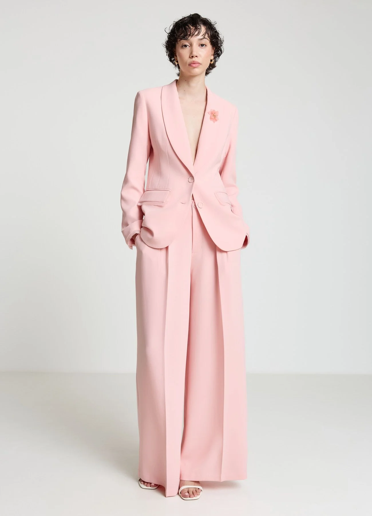 Pantaloni palazzo con pieghe