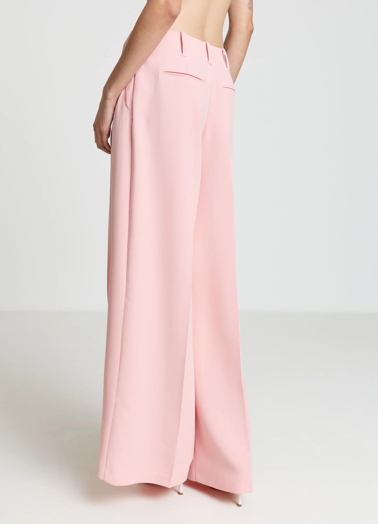 Pantaloni palazzo con pieghe - Image 2