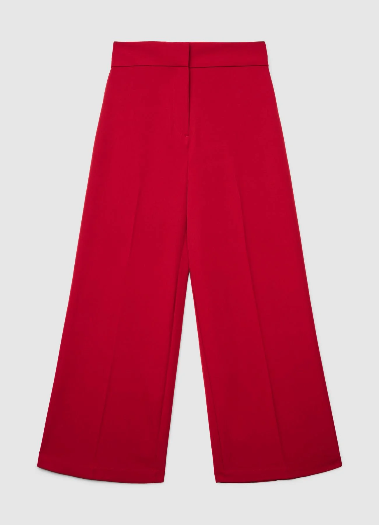 Pantaloni palazzo cropped tinta unita - Image 6
