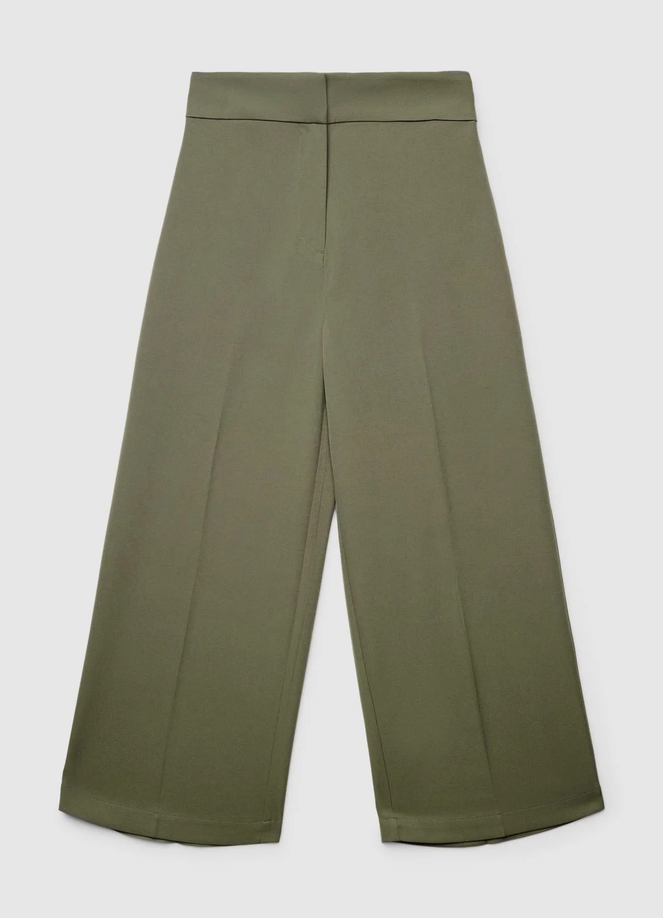 Pantaloni palazzo cropped tinta unita - Image 5