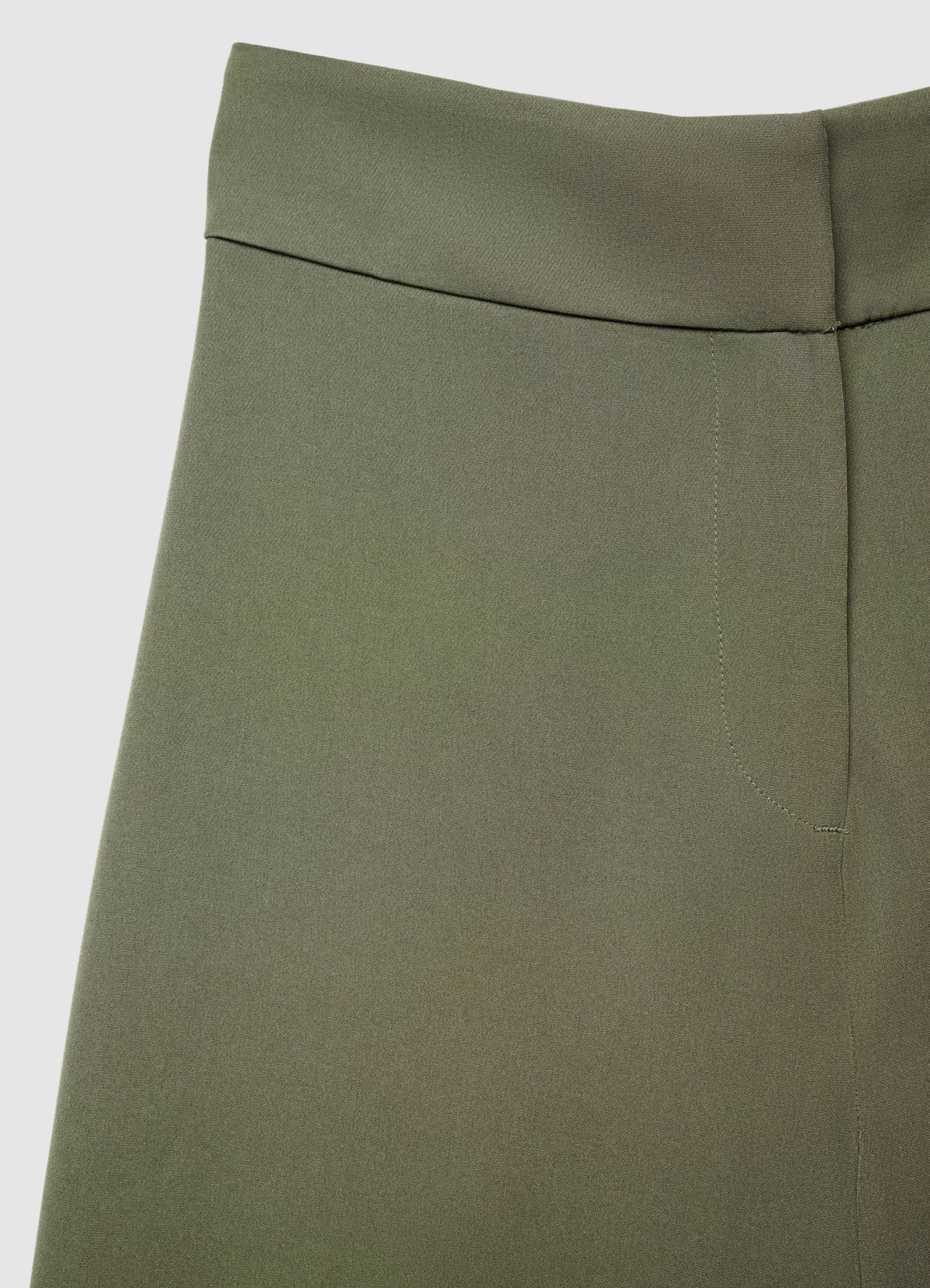 Pantaloni palazzo cropped tinta unita - Image 6