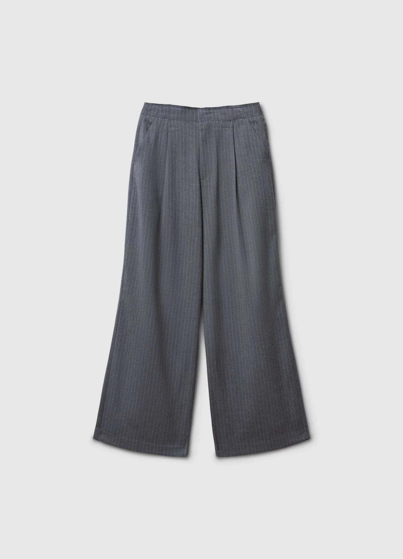 Pantaloni palazzo gessati - Image 4