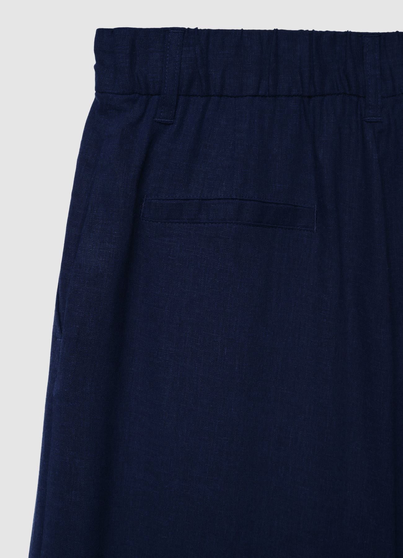 Pantaloni palazzo in misto lino - Image 6