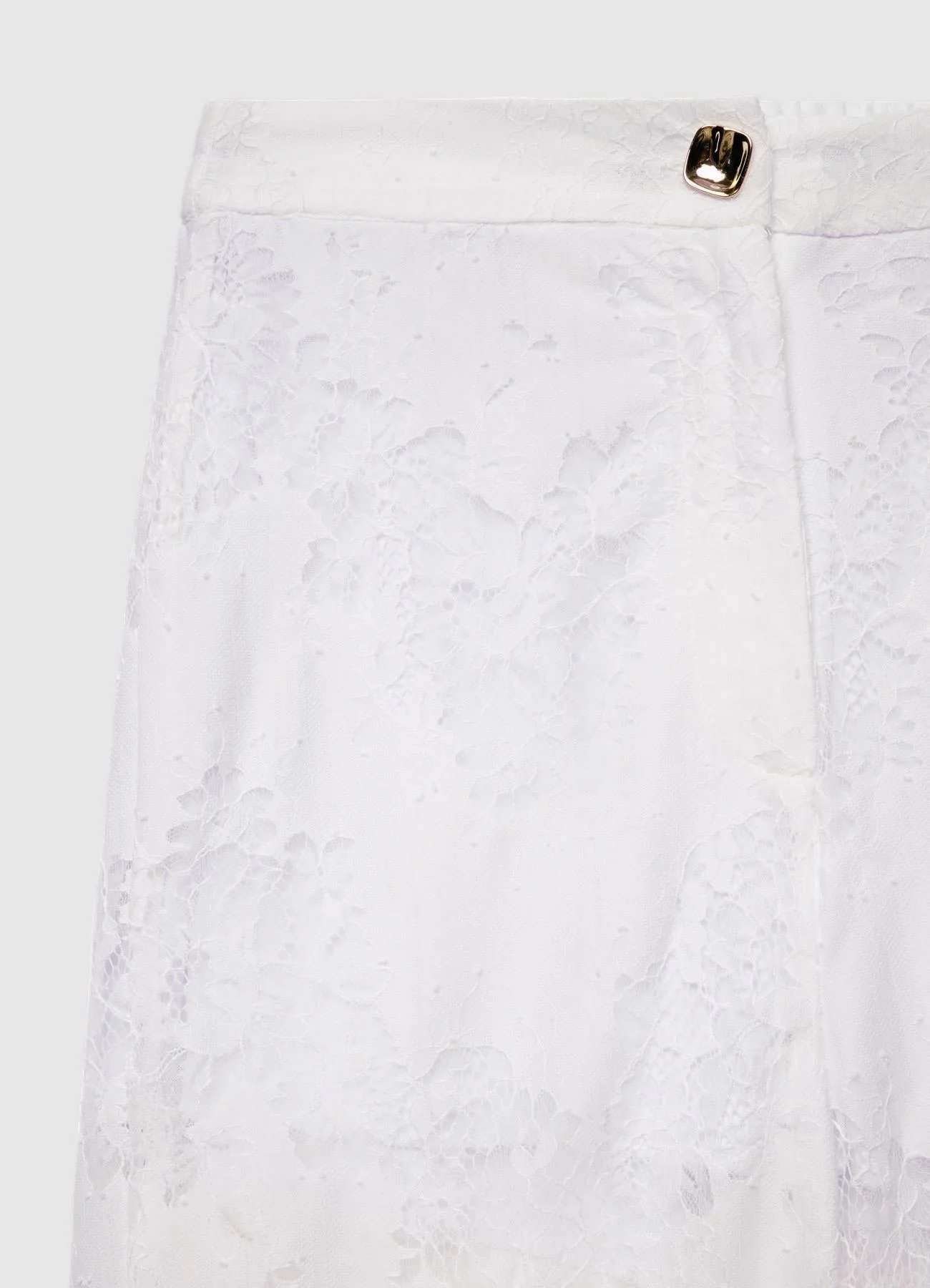 Pantaloni palazzo in pizzo con orlo smerlato - Image 6