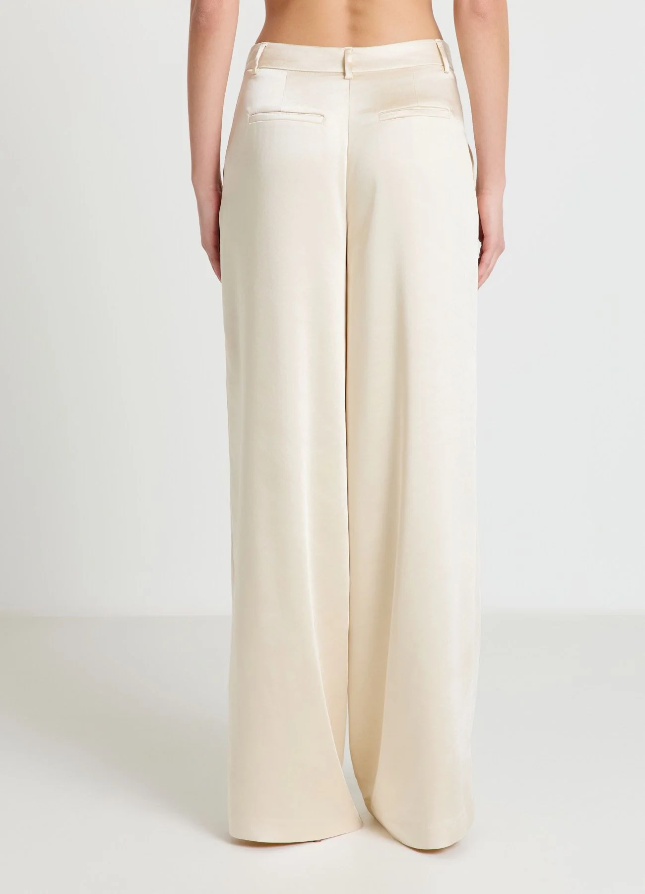Pantaloni palazzo simil satin