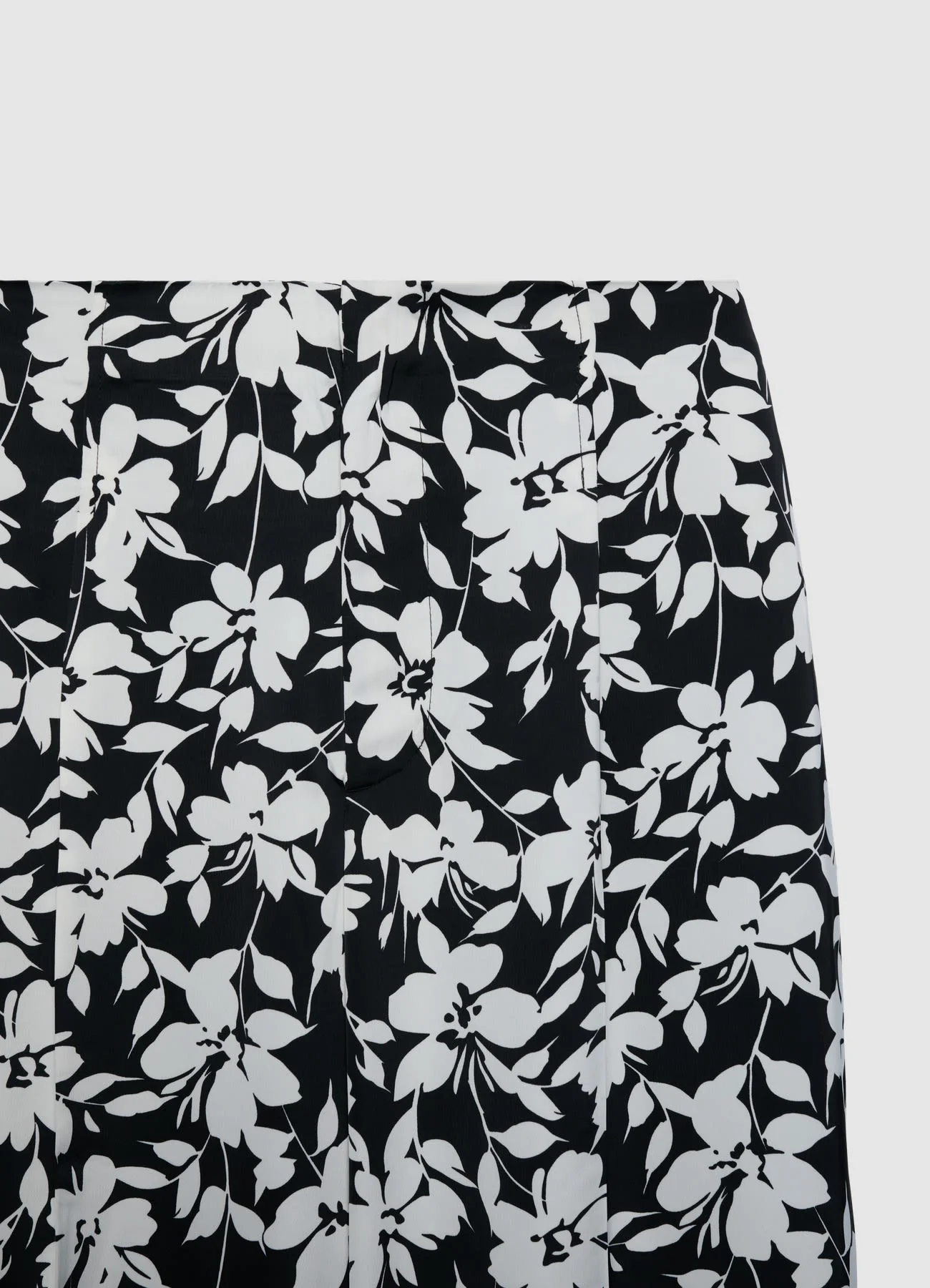 Pantaloni palazzo similsatin stampa fiori - Image 6