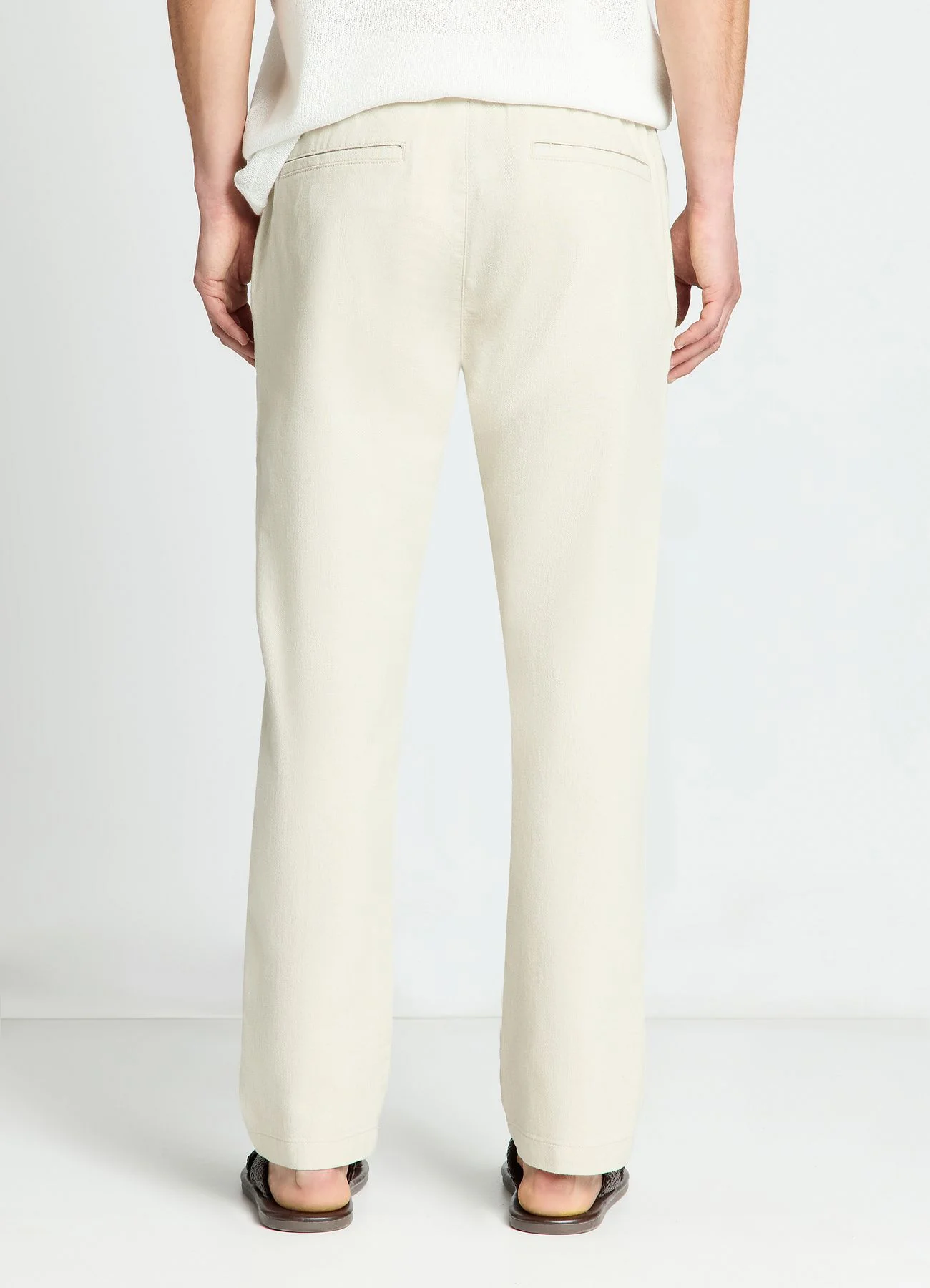 Pantaloni relaxed misto lino - Image 3